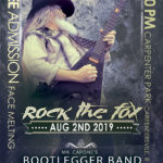 Promotional Flyer for Mr Capone's Bootlegger Band at the Rock the Fox Music Fest.